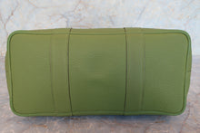 Load image into Gallery viewer, HERMES  GARDEN PARTY PM Negonda leather Anise green □Q Engraving Tote bag 700100051
