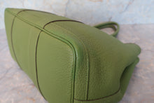 Load image into Gallery viewer, HERMES  GARDEN PARTY PM Negonda leather Anise green □Q Engraving Tote bag 700100051
