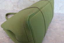 Load image into Gallery viewer, HERMES  GARDEN PARTY PM Negonda leather Anise green □Q Engraving Tote bag 700100051

