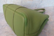 Load image into Gallery viewer, HERMES  GARDEN PARTY PM Negonda leather Anise green □Q Engraving Tote bag 700100051
