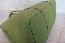 Load image into Gallery viewer, HERMES  GARDEN PARTY PM Negonda leather Anise green □Q Engraving Tote bag 700100051
