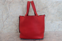 Load image into Gallery viewer, HERMES PICOTIN LOCK MM Clemence leather Rouge casaque C Engraving Hand bag 700110041
