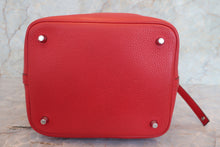 Load image into Gallery viewer, HERMES PICOTIN LOCK MM Clemence leather Rouge casaque C Engraving Hand bag 700110041
