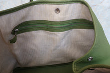 Load image into Gallery viewer, HERMES  GARDEN PARTY PM Negonda leather Anise green □Q Engraving Tote bag 700100051
