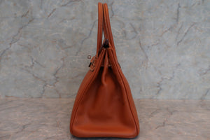 HERMES／エルメス バーキン30 ヴォーエプソン コニャック □J刻印 ハンドバッグ 600090294
