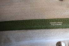 Load image into Gallery viewer, HERMES  GARDEN PARTY PM Negonda leather Anise green □Q Engraving Tote bag 700100051

