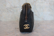 画像をギャラリービューアに読み込む, CHANEL/シャネル マトラッセチェーンハンドバッグ ラムスキン ブラック/ゴールド金具 ハンドバッグ 800060007
