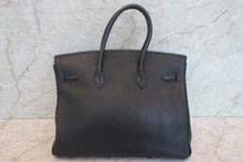 Load image into Gallery viewer, HERMES BIRKIN 35 Togo leather Black □F Engraving Hand bag 700120037

