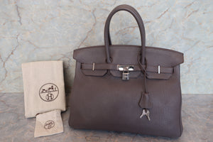 HERMES BIRKIN 35 Togo leather Etain □P Engraving Hand bag 700050028