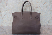Load image into Gallery viewer, HERMES BIRKIN 35 Togo leather Etain □P Engraving Hand bag 700050028
