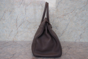 HERMES BIRKIN 35 Togo leather Etain □P Engraving Hand bag 700050028