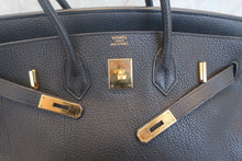 Load image into Gallery viewer, HERMES BIRKIN 35 Togo leather Black □F Engraving Hand bag 700120037
