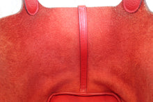 Load image into Gallery viewer, HERMES PICOTIN LOCK MM Clemence leather Rouge casaque C Engraving Hand bag 700110041
