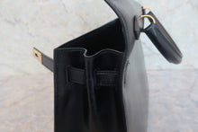 画像をギャラリービューアに読み込む, HERMES／エルメス ケリー32 ボックスカーフ ブラック 〇T刻印 ショルダーバッグ 800010080
