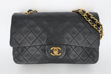 画像をギャラリービューアに読み込む, CHANEL/シャネル マトラッセＷフラップＷチェーンショルダーバッグ ラムスキン ブラック/ゴールド金具 ショルダーバッグ 800090171

