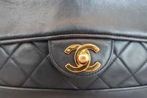 CHANEL Matelasse chain shoulder bag Lambskin Navy/Gold hadware Shoulder bag 600070116