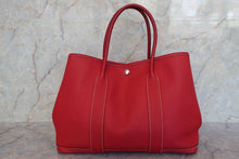Load image into Gallery viewer, HERMES  GARDEN PARTY PM Negonda leather Rouge casaque □P Engraving Tote bag 700100011
