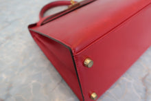 画像をギャラリービューアに読み込む, HERMES／エルメス ケリー28 ボックスカーフ ヴァーミリオン 〇W刻印 ショルダーバッグ 700070304
