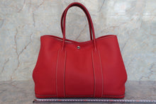 Load image into Gallery viewer, HERMES  GARDEN PARTY PM Negonda leather Rouge casaque □P Engraving Tote bag 700100011
