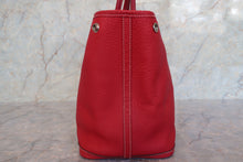 Load image into Gallery viewer, HERMES  GARDEN PARTY PM Negonda leather Rouge casaque □P Engraving Tote bag 700100011
