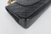 画像をギャラリービューアに読み込む, CHANEL/シャネル マトラッセＷフラップＷチェーンショルダーバッグ ラムスキン ブラック/ゴールド金具 ショルダーバッグ 800090171
