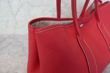 Load image into Gallery viewer, HERMES  GARDEN PARTY PM Negonda leather Rouge casaque □P Engraving Tote bag 700100011
