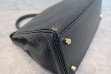 Load image into Gallery viewer, HERMES KELLY 28 Clemence leather Black T Engraving Shoulder bag 700120060
