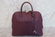 将图片加载到图库查看器，HERMES／BOLIDE 1923 Chevre myzore goatskim Raisin □L刻印 Hand bag 600080178
