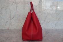 Load image into Gallery viewer, HERMES  GARDEN PARTY PM Negonda leather Rouge casaque □P Engraving Tote bag 700100011
