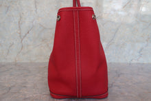 Load image into Gallery viewer, HERMES  GARDEN PARTY PM Negonda leather Rouge casaque □P Engraving Tote bag 700100011
