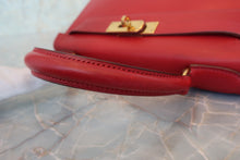画像をギャラリービューアに読み込む, HERMES／エルメス ケリー28 ボックスカーフ ヴァーミリオン 〇W刻印 ショルダーバッグ 700070304
