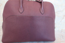 将图片加载到图库查看器，HERMES／BOLIDE 1923 Chevre myzore goatskim Raisin □L刻印 Hand bag 600080178
