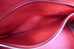 HERMES BIRKIN 30 Clemence leather Rouge casaque □Q刻印 Hand bag 600010157