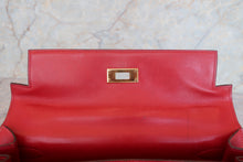 將圖片載入圖庫檢視器 HERMES／エルメス ケリー28 ボックスカーフ ヴァーミリオン 〇W刻印 ショルダーバッグ 700070304
