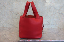 画像をギャラリービューアに読み込む, HERMES／エルメス ピコタンＭＭ トリヨンクレマンス ヴァーミリオン □G刻印 ハンドバッグ 800030039
