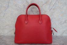 Load image into Gallery viewer, HERMES／BOLIDE 1923 Swift leather Rouge vif □I Engraving Hand bag 600110023
