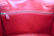 画像をギャラリービューアに読み込む, HERMES／エルメス ケリー28 ボックスカーフ ヴァーミリオン 〇W刻印 ショルダーバッグ 700070304
