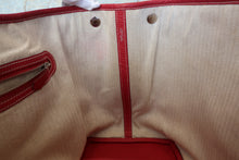 Load image into Gallery viewer, HERMES  GARDEN PARTY PM Negonda leather Rouge casaque □P Engraving Tote bag 700100011
