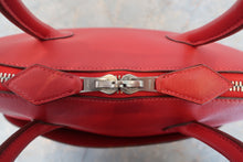 Load image into Gallery viewer, HERMES／BOLIDE 1923 Swift leather Rouge vif □I Engraving Hand bag 600110023
