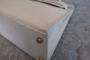 HERMES／エルメス ケリー32 ヴォーグレネ ホワイト 〇Z刻印 ショルダーバッグ 700070004