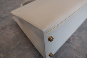 HERMES／エルメス ケリー32 ヴォーグレネ ホワイト 〇Z刻印 ショルダーバッグ 700070004