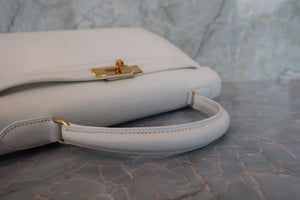 HERMES／エルメス ケリー32 ヴォーグレネ ホワイト 〇Z刻印 ショルダーバッグ 700070004