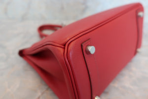 HERMES BIRKIN 25 Epsom leather Rouge garance □K刻印 Hand bag 500110176
