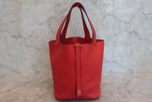 画像をギャラリービューアに読み込む, HERMES／エルメス ピコタンロックＭＭ トリヨンクレマンス ルージュトマト X刻印 ハンドバッグ 800020216
