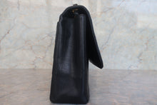 Load image into Gallery viewer, CHANEL  Bias stitch chain shoulder bag Caviar skin Black/Gold hadware Shoulder bag 700120117
