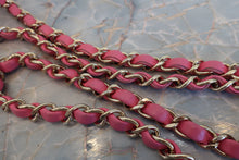 Load image into Gallery viewer, CHANEL  V-Stitch chain shoulder bag Lambskin Pink/Gold hadware Shoulder bag 700100046
