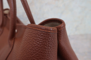 HERMES／エルメス ガーデンパーティPM ネゴンダ ブラウン □Q刻印 トートバッグ 700040021