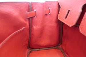 HERMES BIRKIN 25 Epsom leather Rouge garance □K刻印 Hand bag 500110176