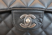 Load image into Gallery viewer, CHANEL Medium Matelasse Single Flap chain shoulder bag Caviar skin Black/Silver hadware Shoulder bag 800060005
