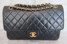 将图片加载到图库查看器，CHANEL/香奈儿 CF 双盖 链条包 羊皮 Black/Gold hadware(黑色/金色金属) 肩背包 600070156
